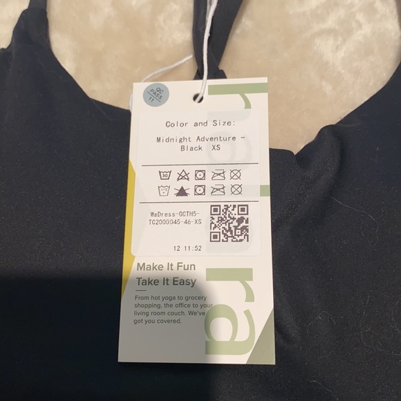 Black Halara Dress with shorts and bra built in - Picture 2 of 3